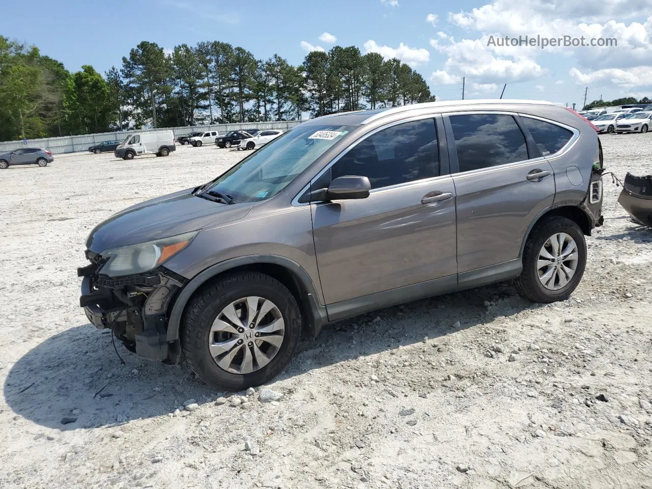 2012 Honda Cr-v Exl Gray vin: 5J6RM3H70CL015173