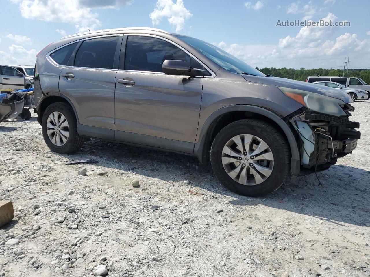 2012 Honda Cr-v Exl Gray vin: 5J6RM3H70CL015173