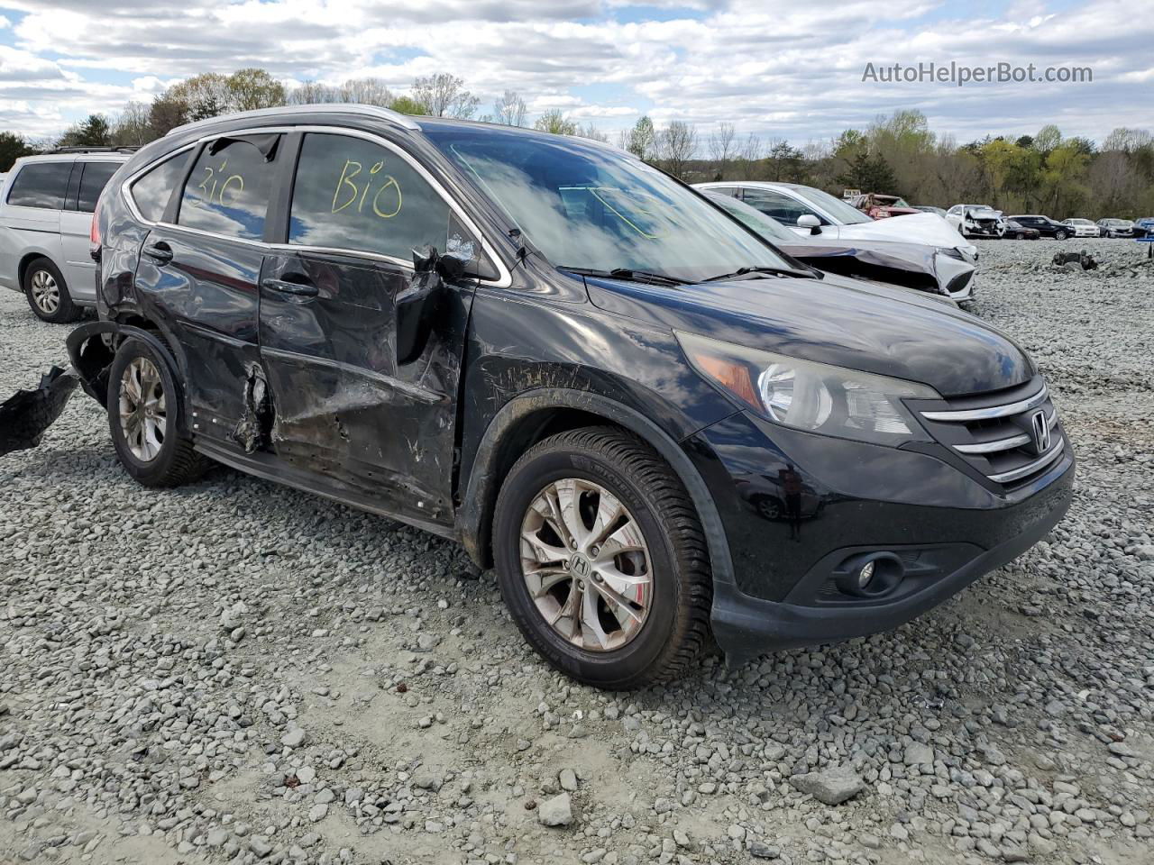 2012 Honda Cr-v Exl Черный vin: 5J6RM3H70CL029221