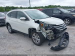 2012 Honda Cr-v Ex-l White vin: 5J6RM3H70CL046438