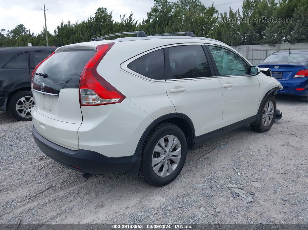 2012 Honda Cr-v Ex-l White vin: 5J6RM3H70CL046438