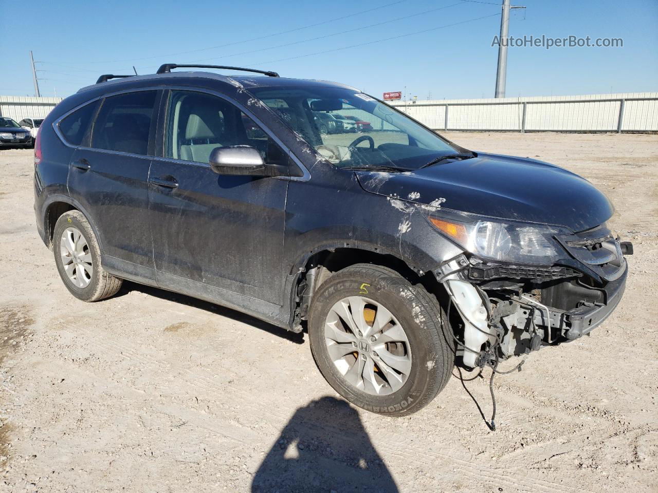 2013 Honda Cr-v Exl Gray vin: 5J6RM3H70DL008080