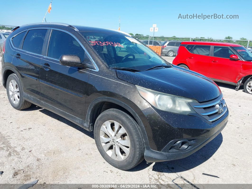 2013 Honda Cr-v Ex-l Черный vin: 5J6RM3H70DL041144