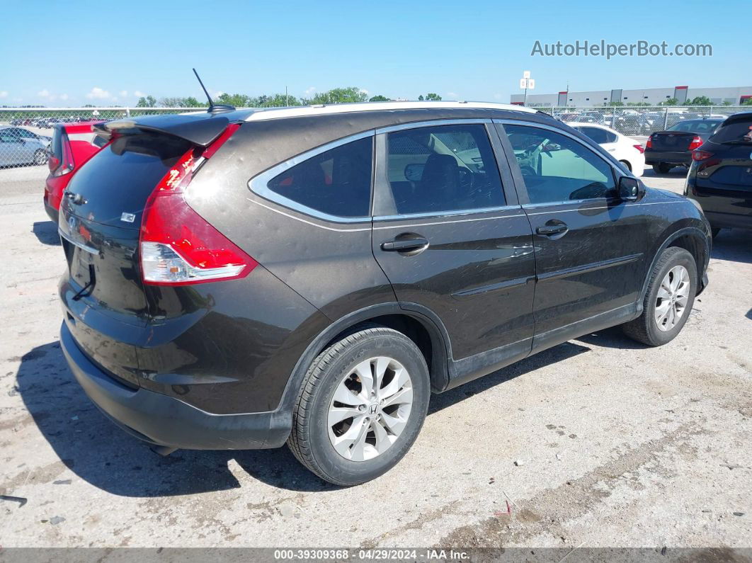 2013 Honda Cr-v Ex-l Black vin: 5J6RM3H70DL041144