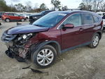 2013 Honda Cr-v Exl Burgundy vin: 5J6RM3H70DL043945