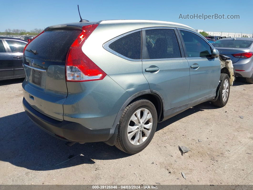 2012 Honda Cr-v Ex-l Зеленый vin: 5J6RM3H71CL007857