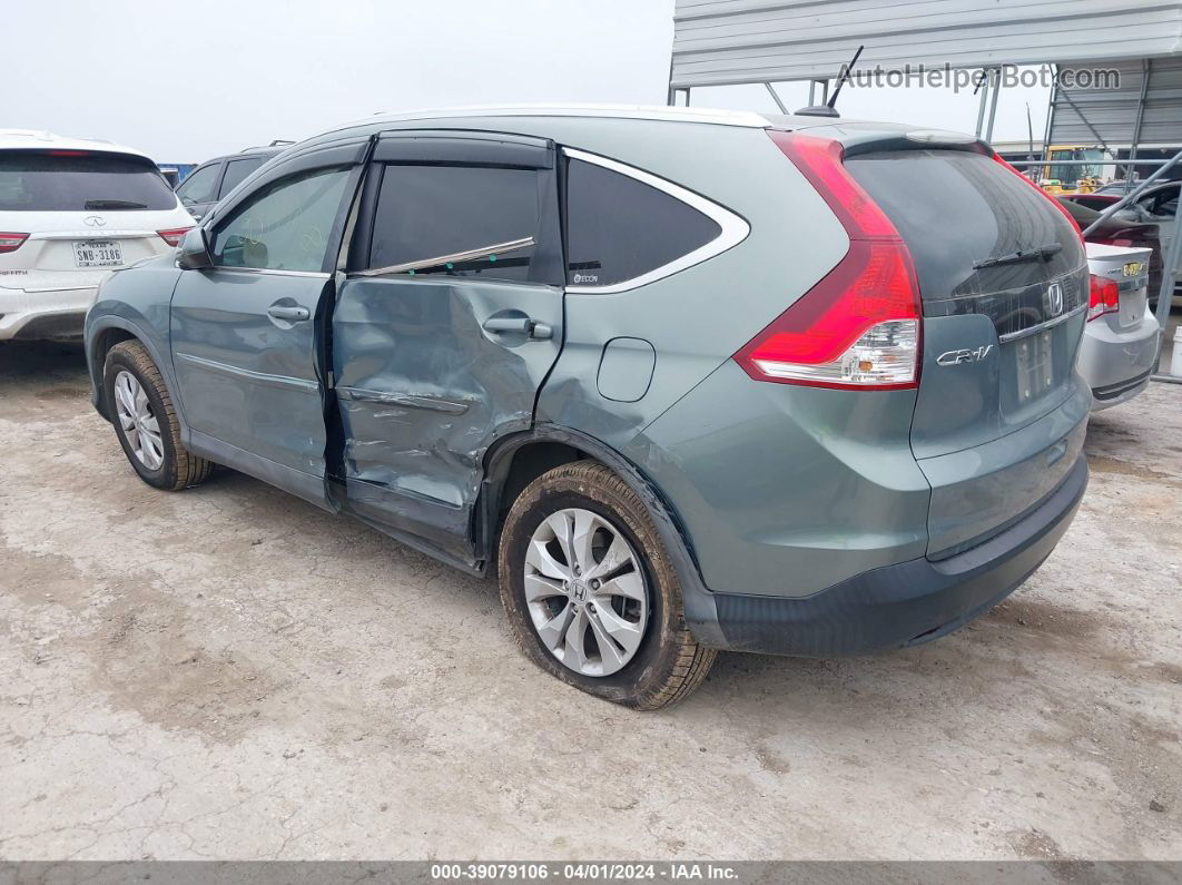 2012 Honda Cr-v Ex-l Green vin: 5J6RM3H71CL009558