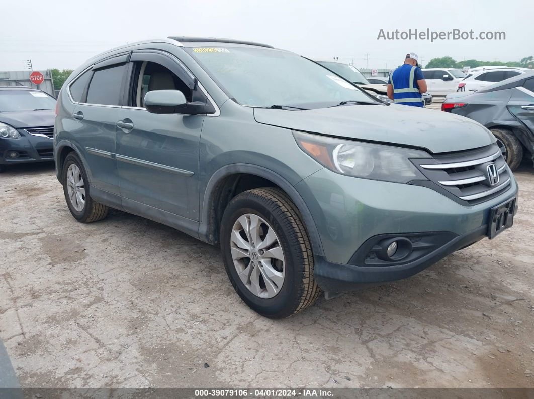 2012 Honda Cr-v Ex-l Green vin: 5J6RM3H71CL009558