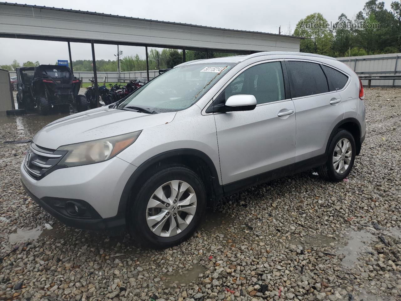 2012 Honda Cr-v Exl Silver vin: 5J6RM3H71CL012945