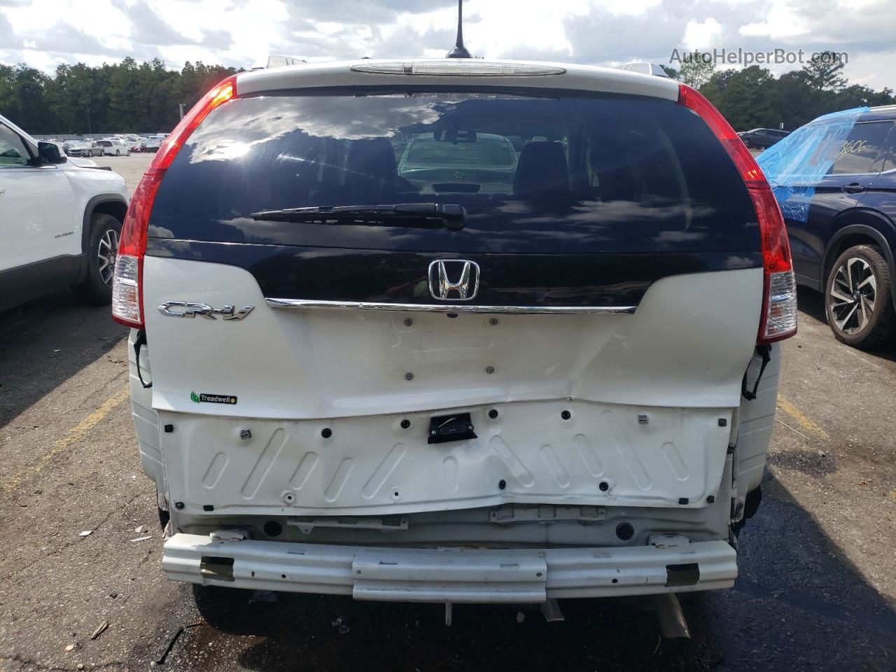 2012 Honda Cr-v Exl White vin: 5J6RM3H71CL024920