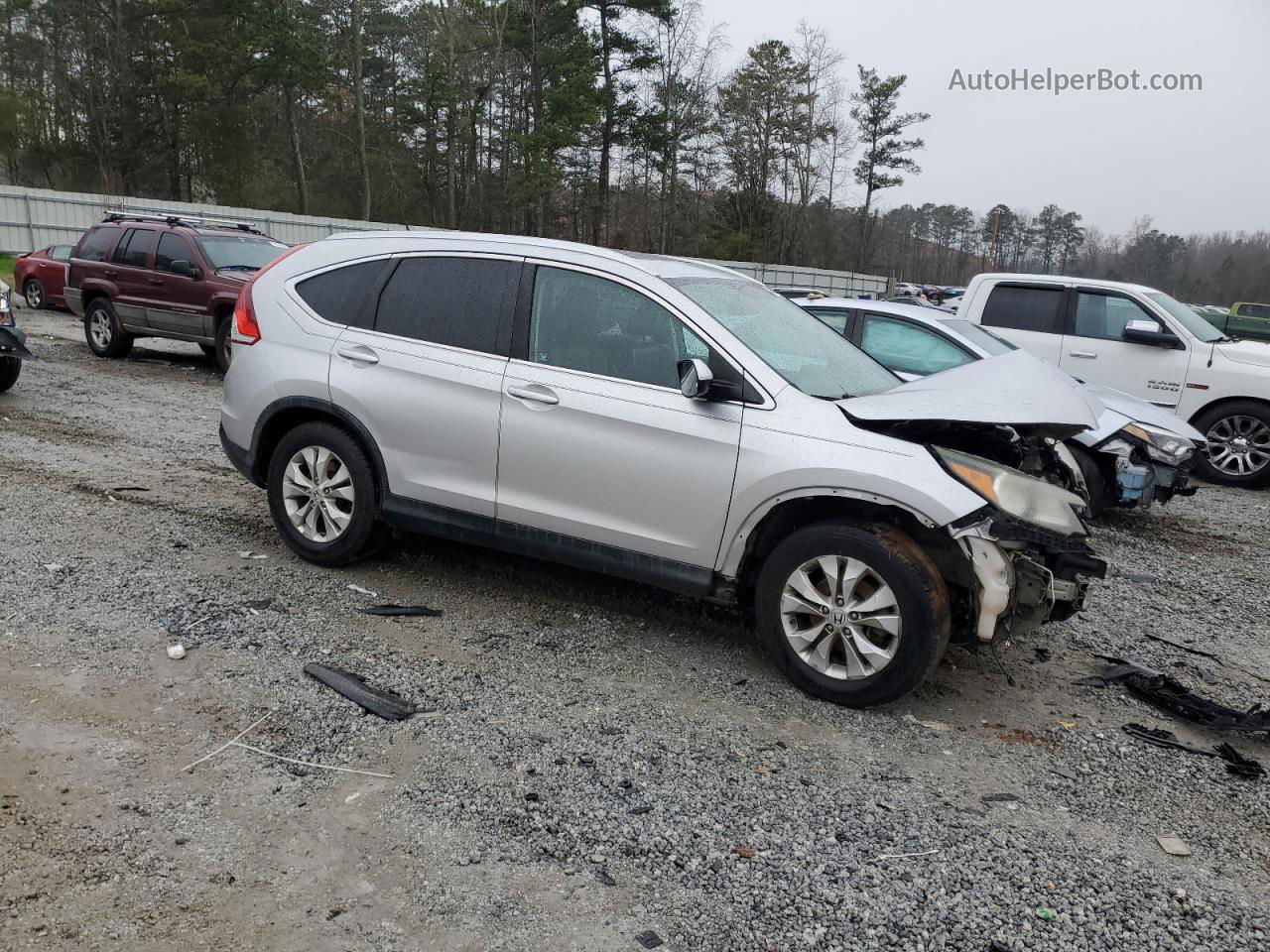 2012 Honda Cr-v Exl Silver vin: 5J6RM3H71CL035772