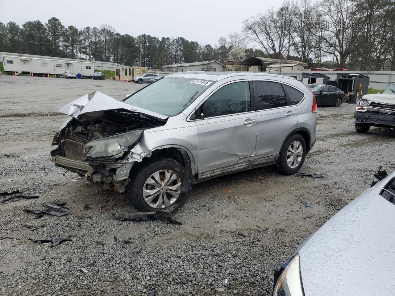 2012 Honda Cr-v Exl Silver vin: 5J6RM3H71CL035772