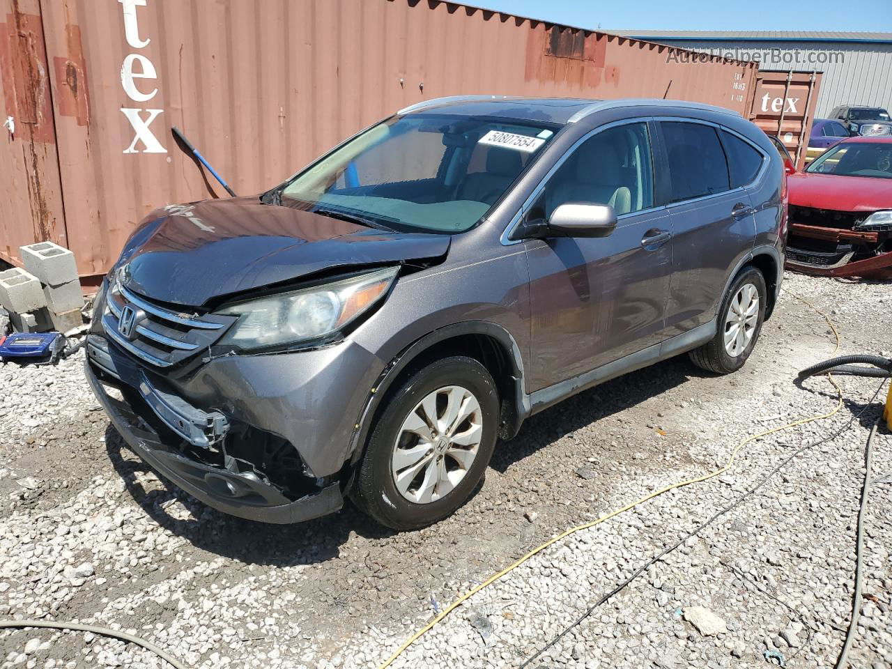 2013 Honda Cr-v Exl Серый vin: 5J6RM3H71DL036616