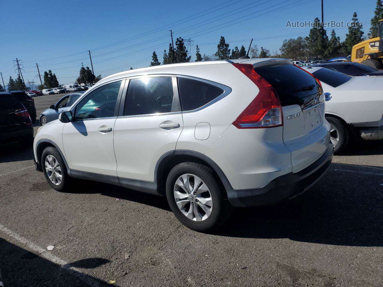 2013 Honda Cr-v Exl White vin: 5J6RM3H71DL045784