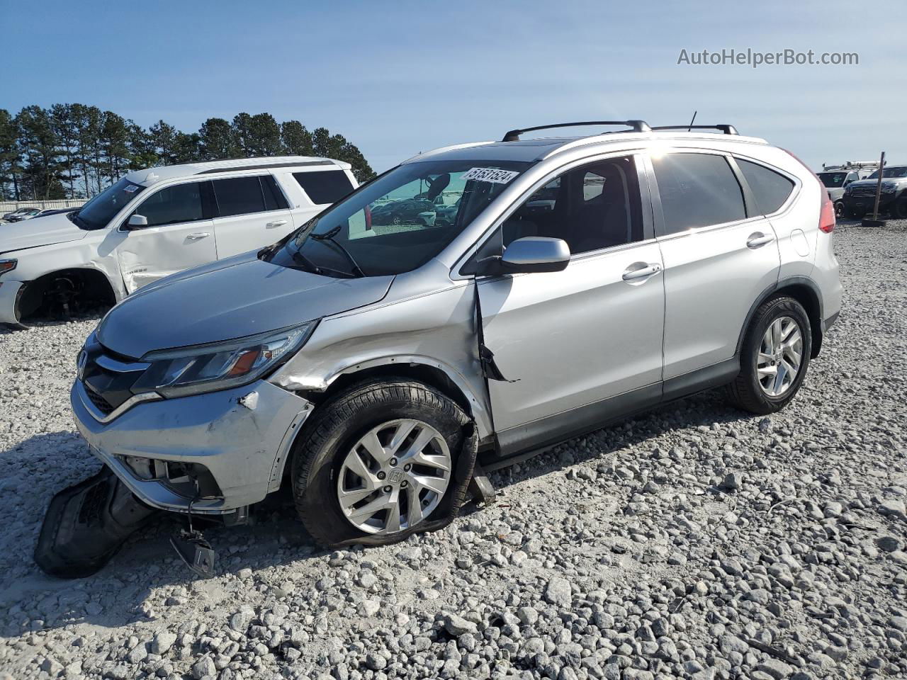 2016 Honda Cr-v Exl Серебряный vin: 5J6RM3H71GL022235