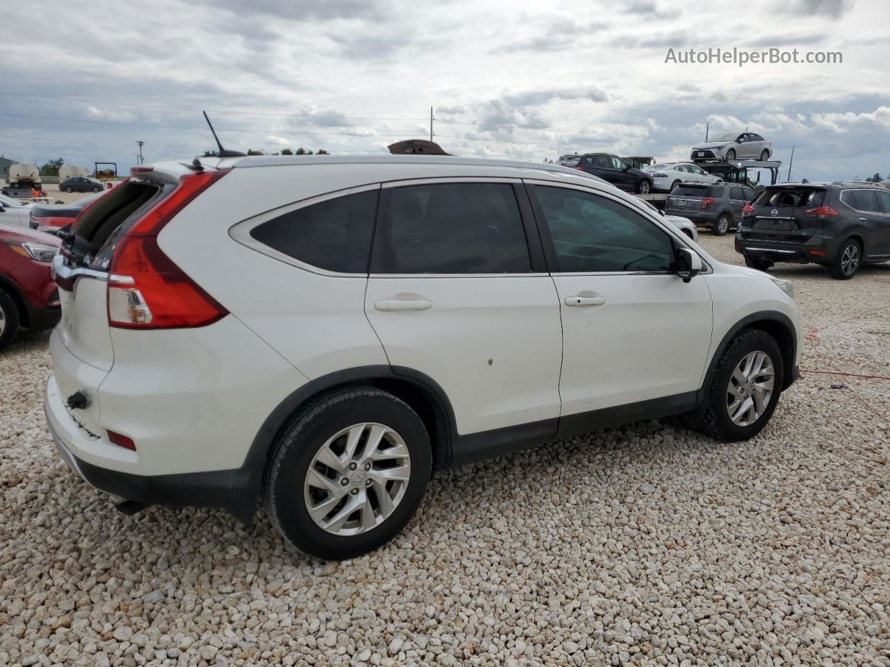 2016 Honda Cr-v Exl White vin: 5J6RM3H71GL032411