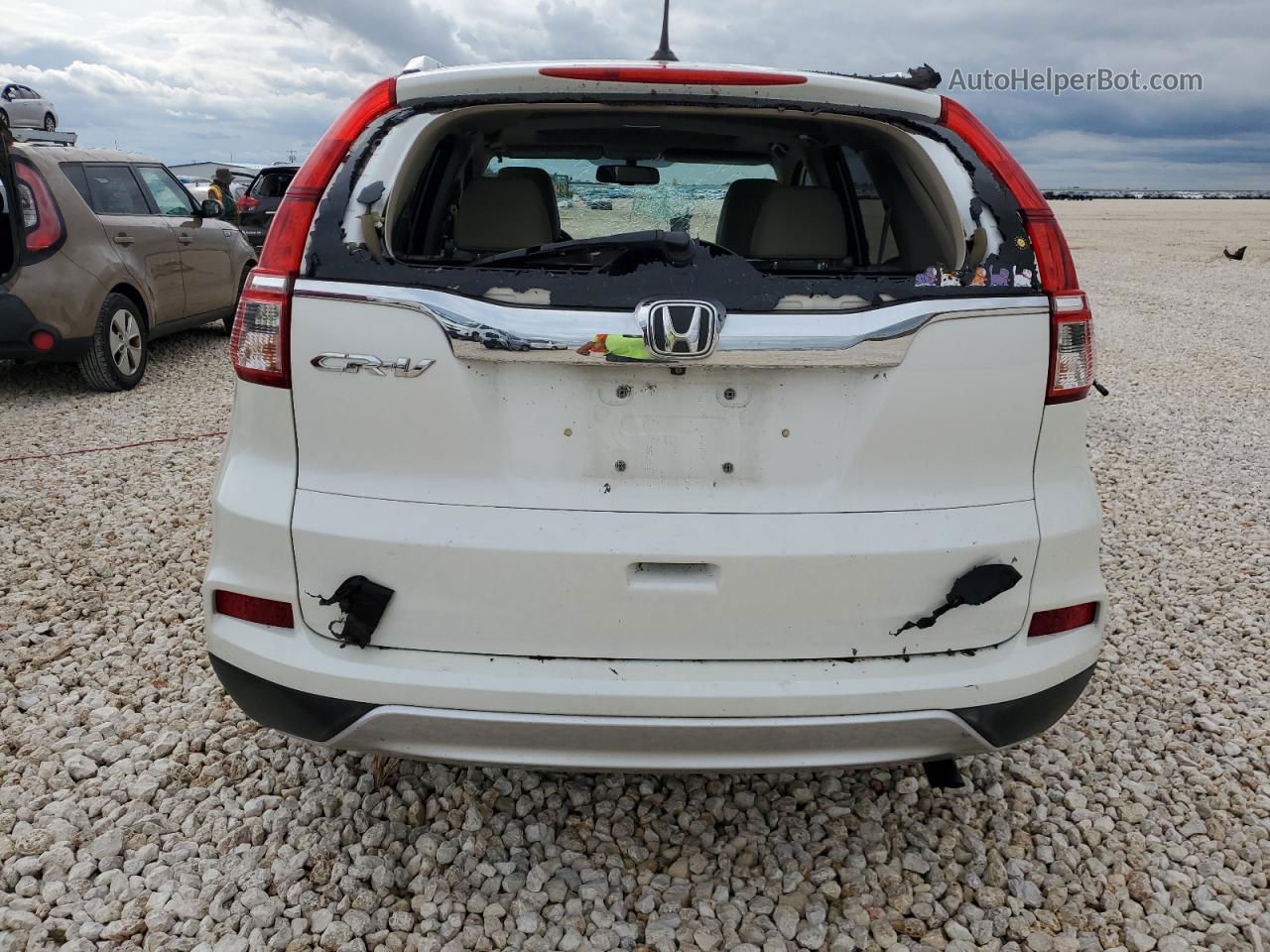 2016 Honda Cr-v Exl White vin: 5J6RM3H71GL032411