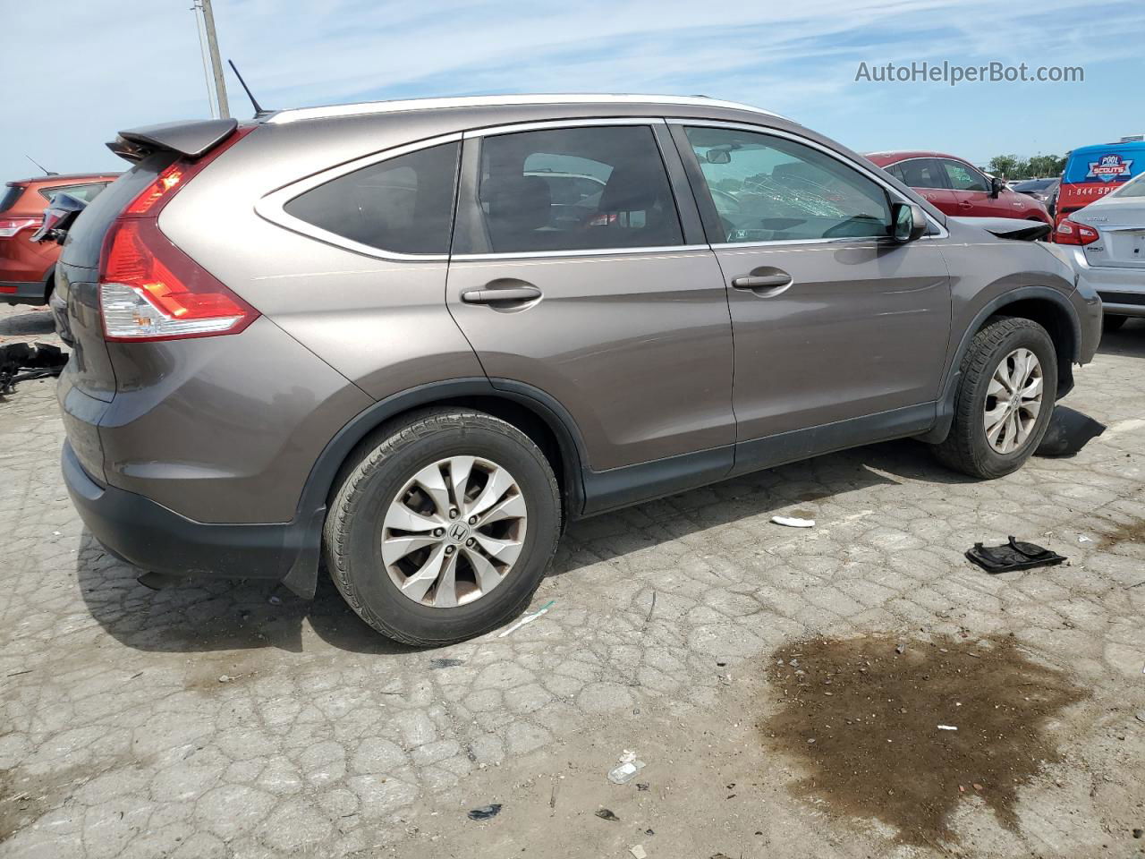 2012 Honda Cr-v Exl Серый vin: 5J6RM3H72CL009200