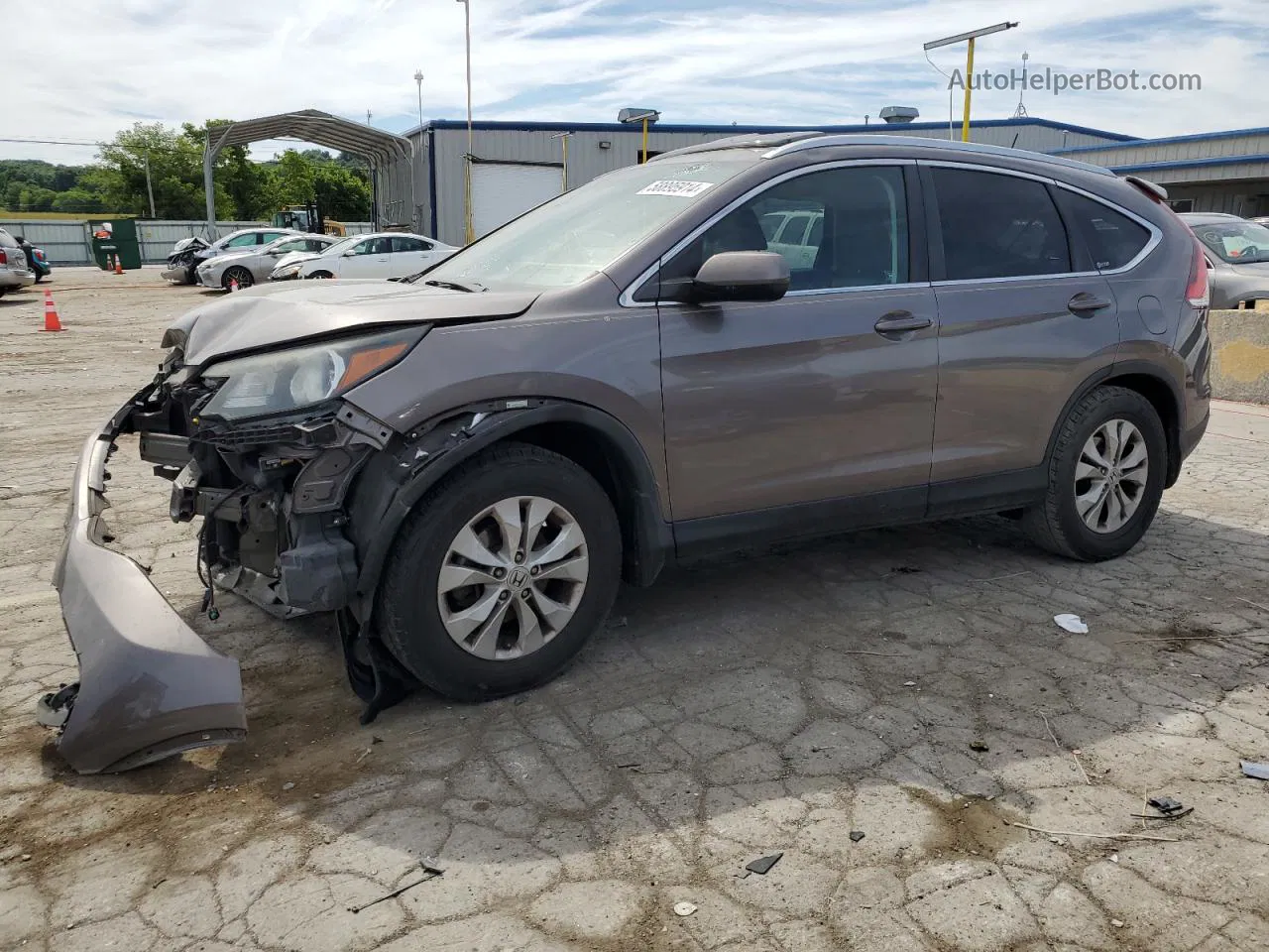 2012 Honda Cr-v Exl Серый vin: 5J6RM3H72CL009200