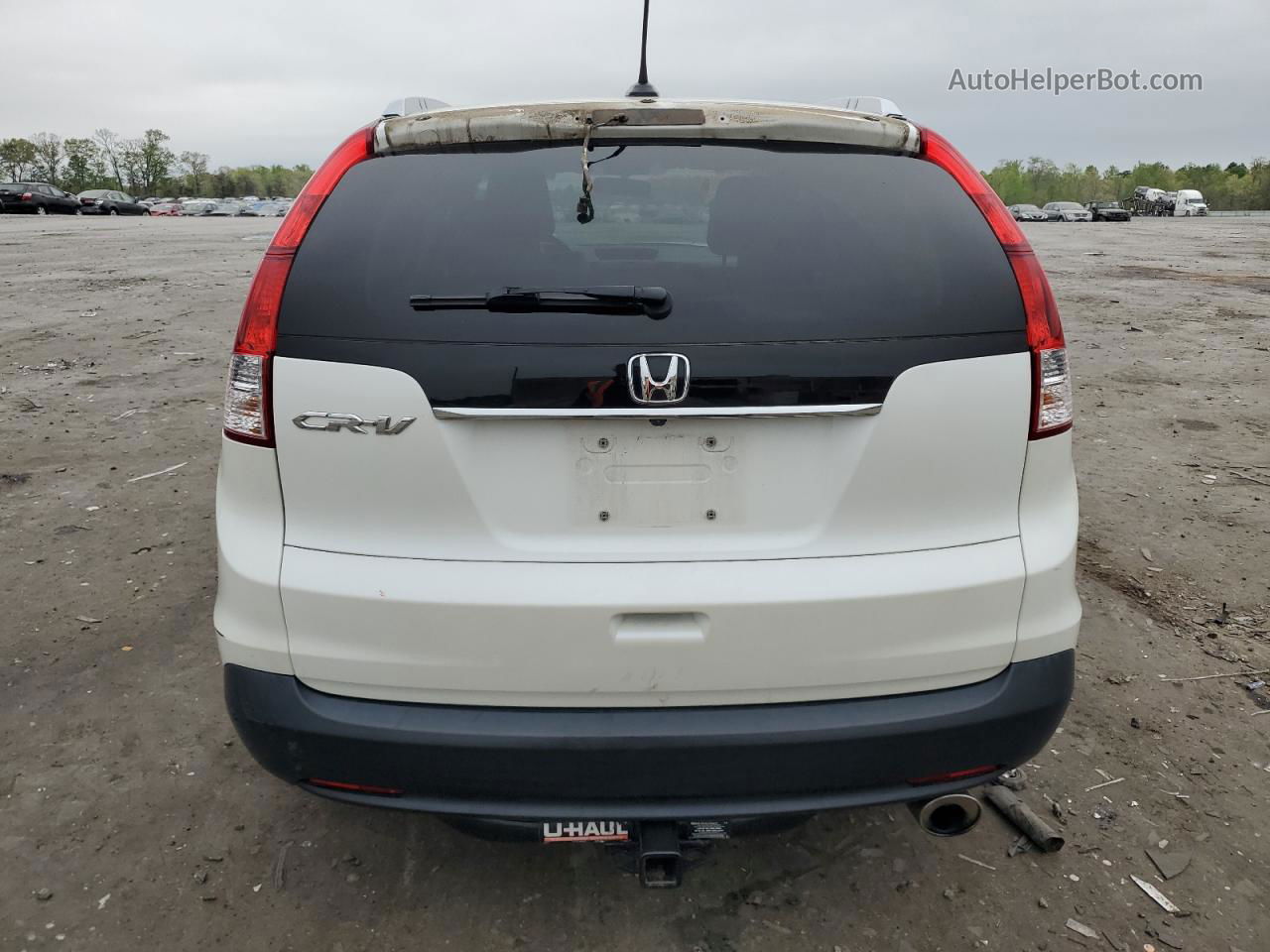 2013 Honda Cr-v Exl White vin: 5J6RM3H72DL009750