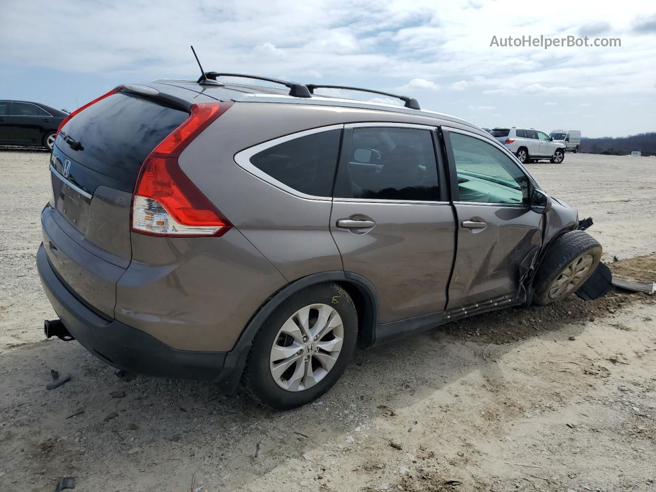 2013 Honda Cr-v Exl Gray vin: 5J6RM3H72DL022949