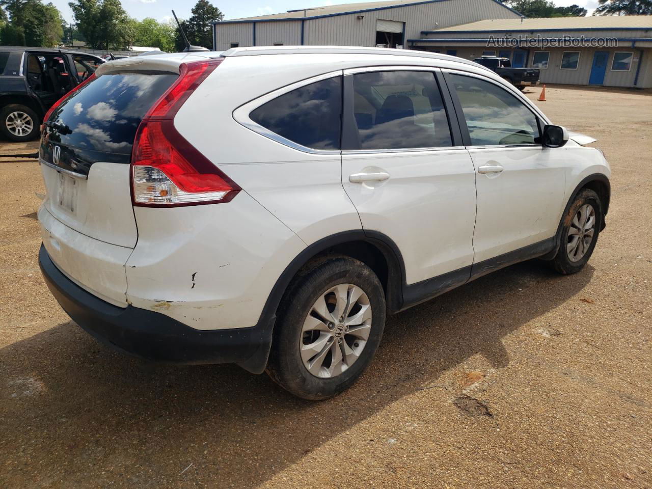 2013 Honda Cr-v Exl White vin: 5J6RM3H72DL042411