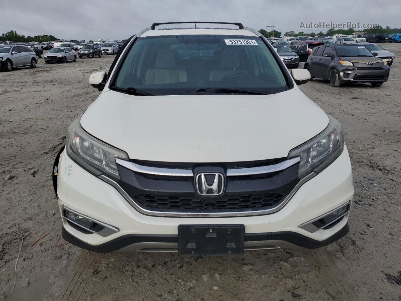 2015 Honda Cr-v Exl Белый vin: 5J6RM3H72FL011839