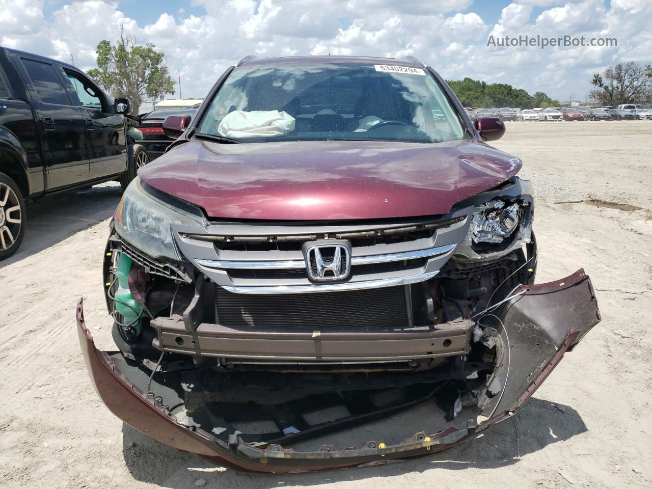 2012 Honda Cr-v Exl Burgundy vin: 5J6RM3H73CL011876