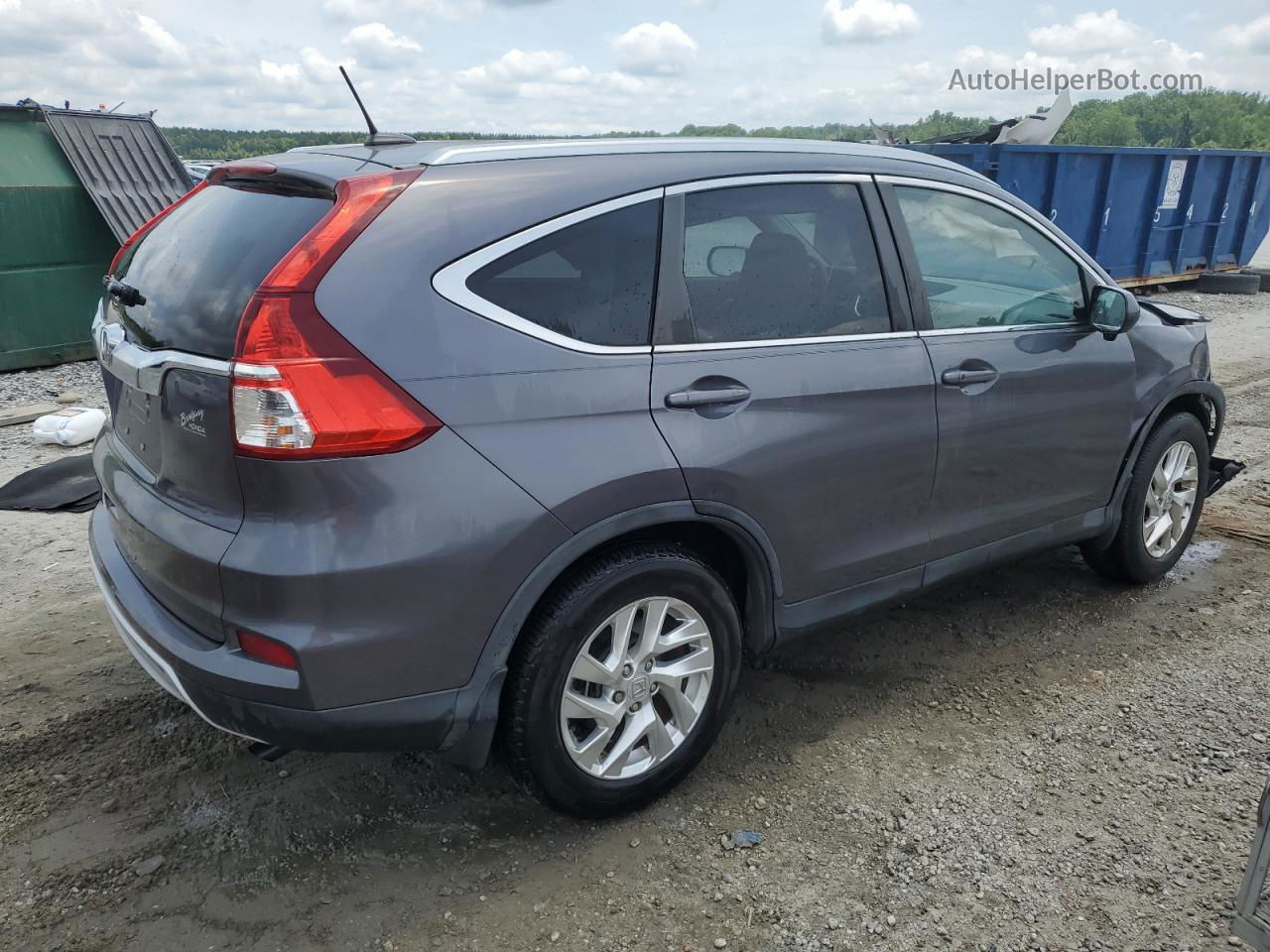 2015 Honda Cr-v Exl Charcoal vin: 5J6RM3H73FL014443