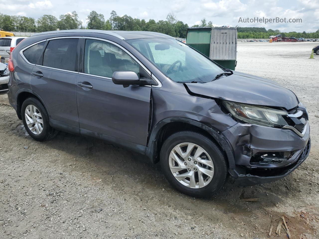 2015 Honda Cr-v Exl Charcoal vin: 5J6RM3H73FL014443