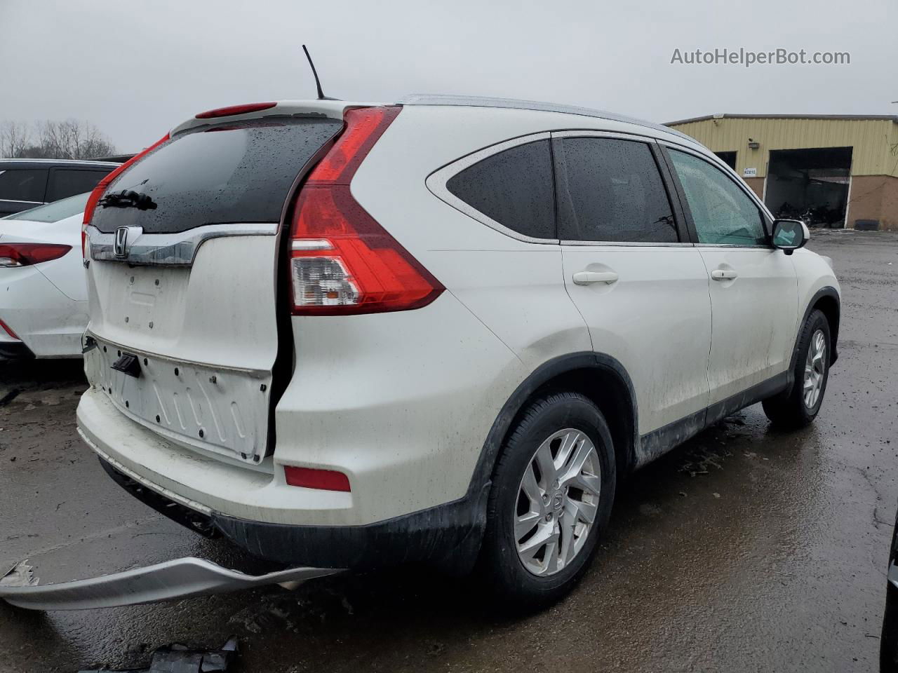 2015 Honda Cr-v Exl White vin: 5J6RM3H73FL019951