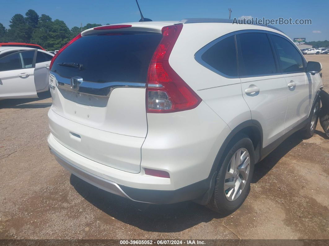 2016 Honda Cr-v Ex-l White vin: 5J6RM3H73GL011320