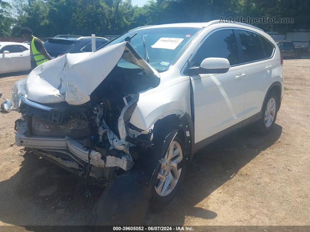 2016 Honda Cr-v Ex-l White vin: 5J6RM3H73GL011320