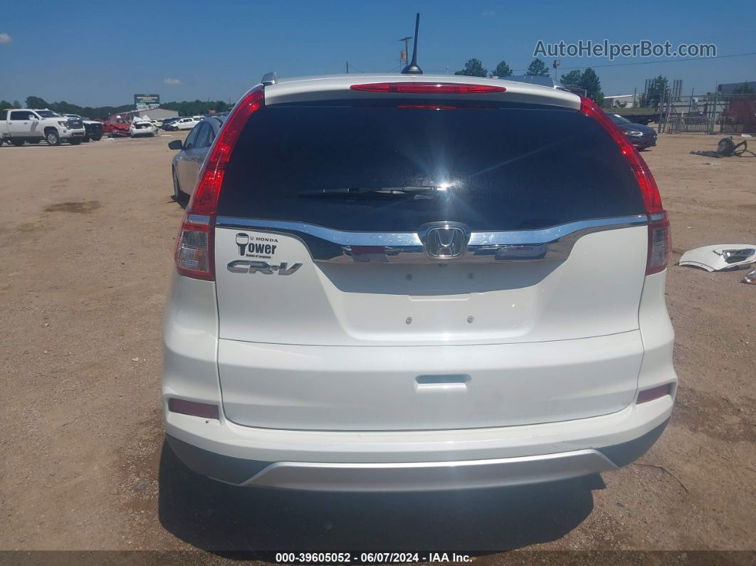 2016 Honda Cr-v Ex-l White vin: 5J6RM3H73GL011320