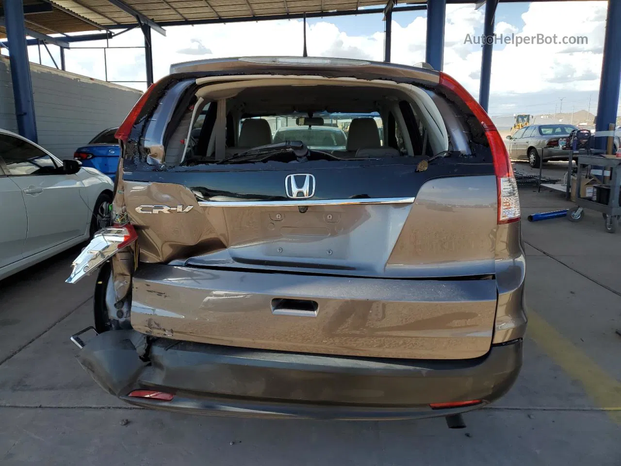 2012 Honda Cr-v Exl Коричневый vin: 5J6RM3H74CL016889