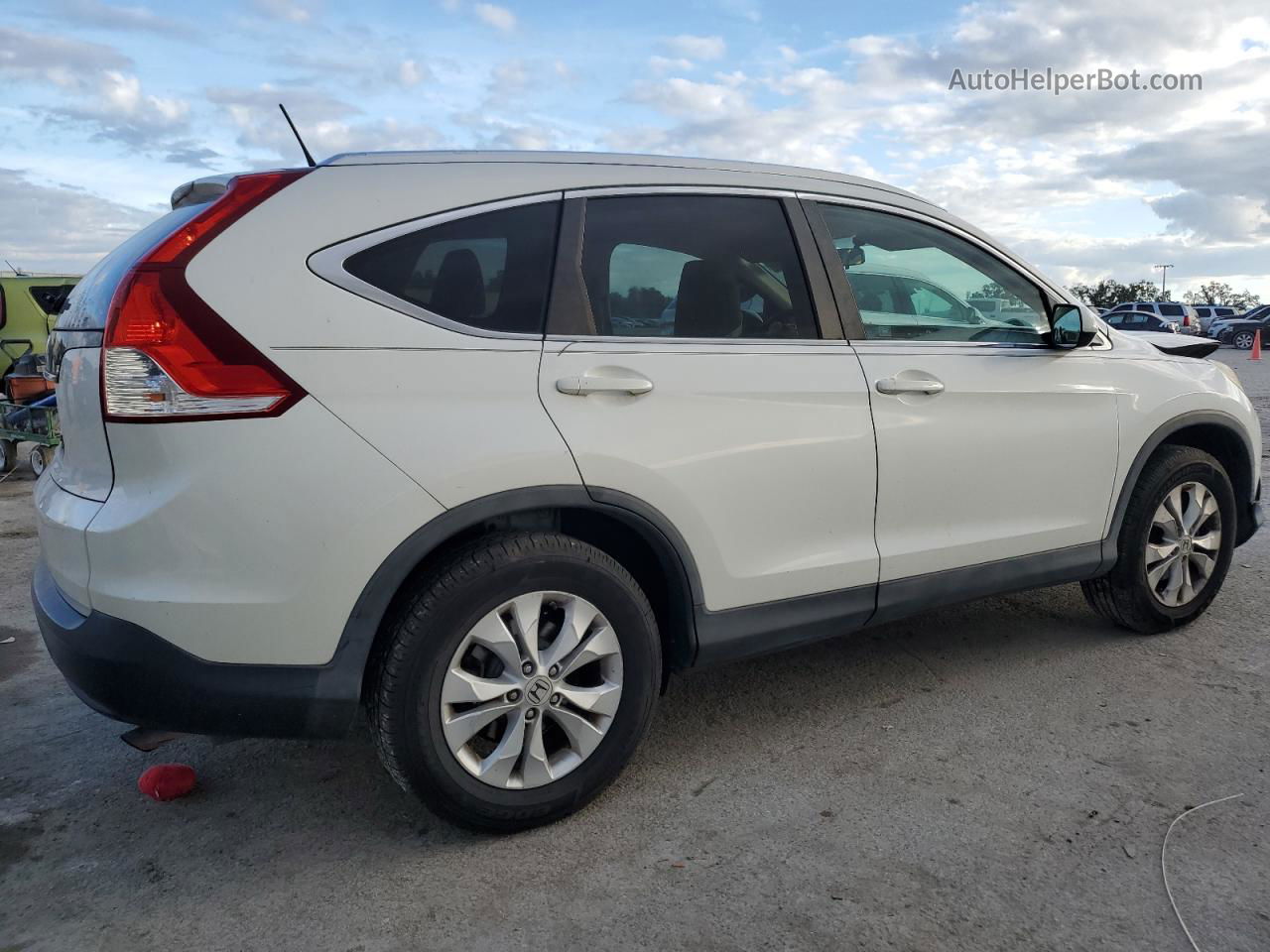 2012 Honda Cr-v Exl White vin: 5J6RM3H74CL036561