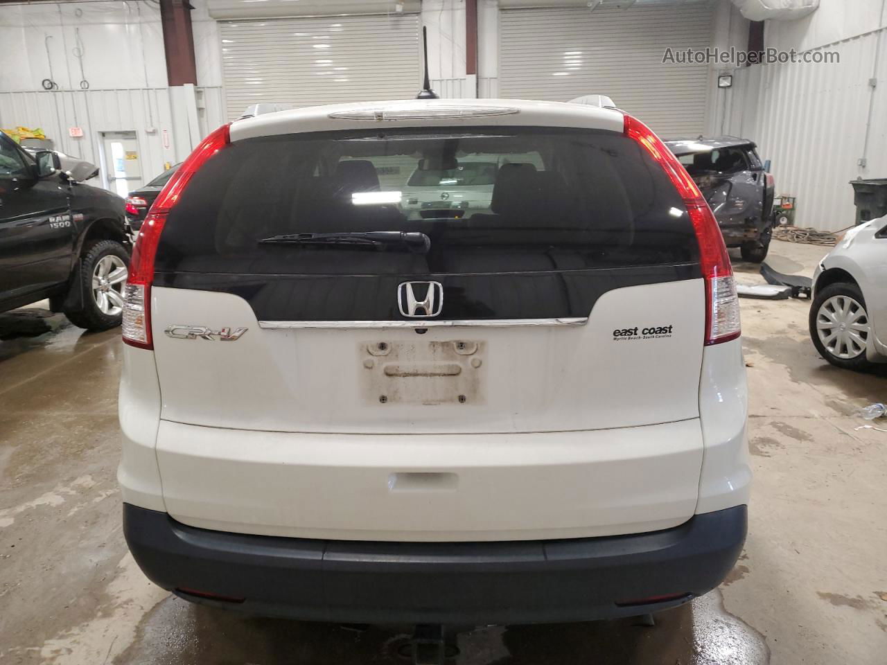 2012 Honda Cr-v Exl White vin: 5J6RM3H74CL047740