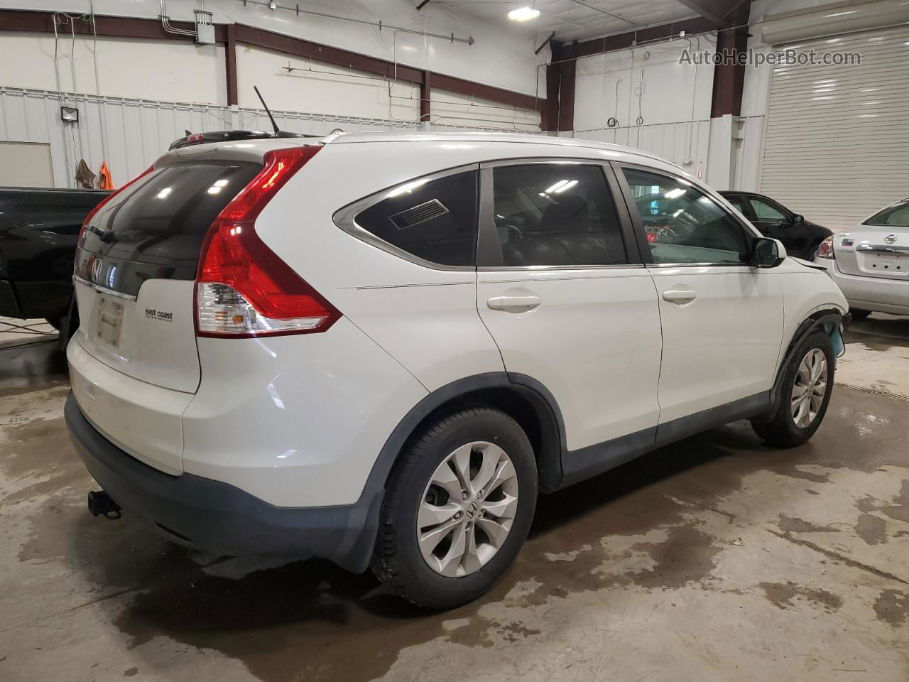 2012 Honda Cr-v Exl White vin: 5J6RM3H74CL047740