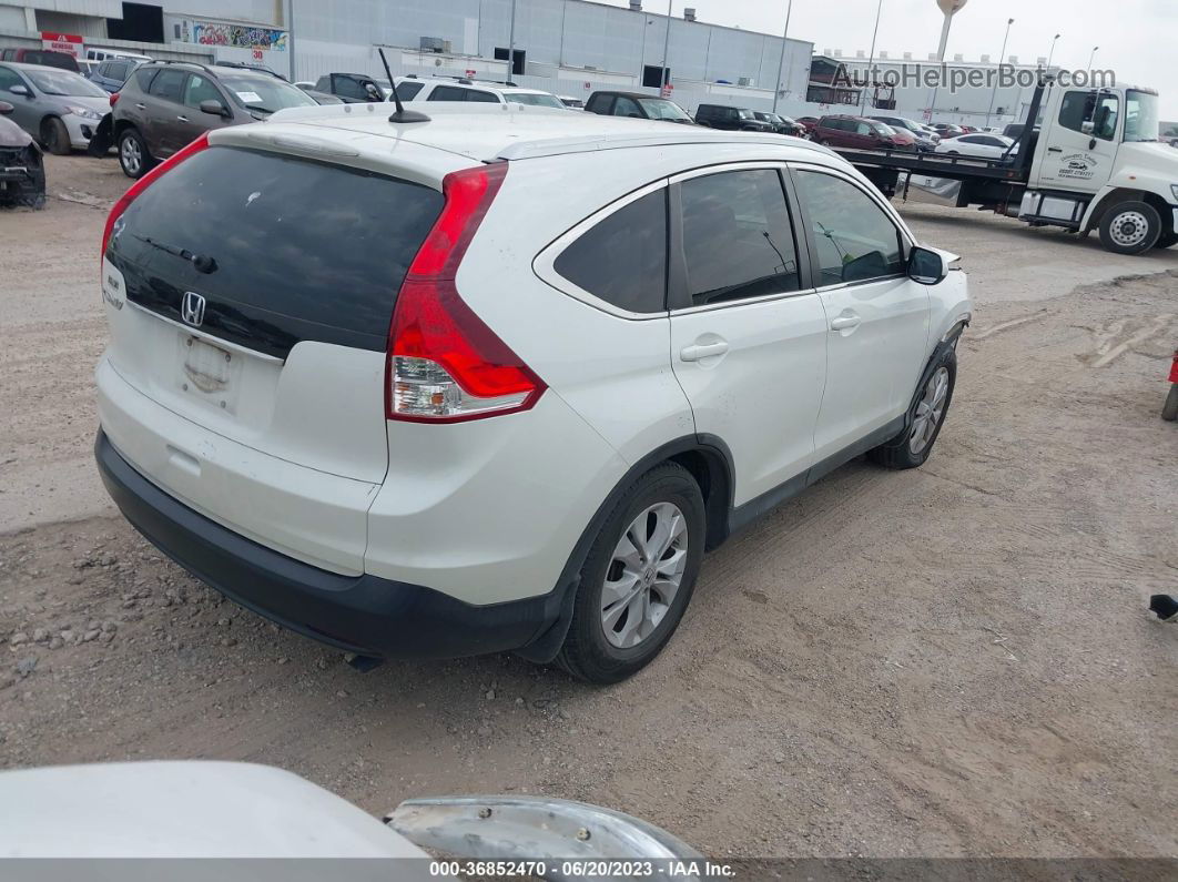 2013 Honda Cr-v Ex-l White vin: 5J6RM3H74DL019986