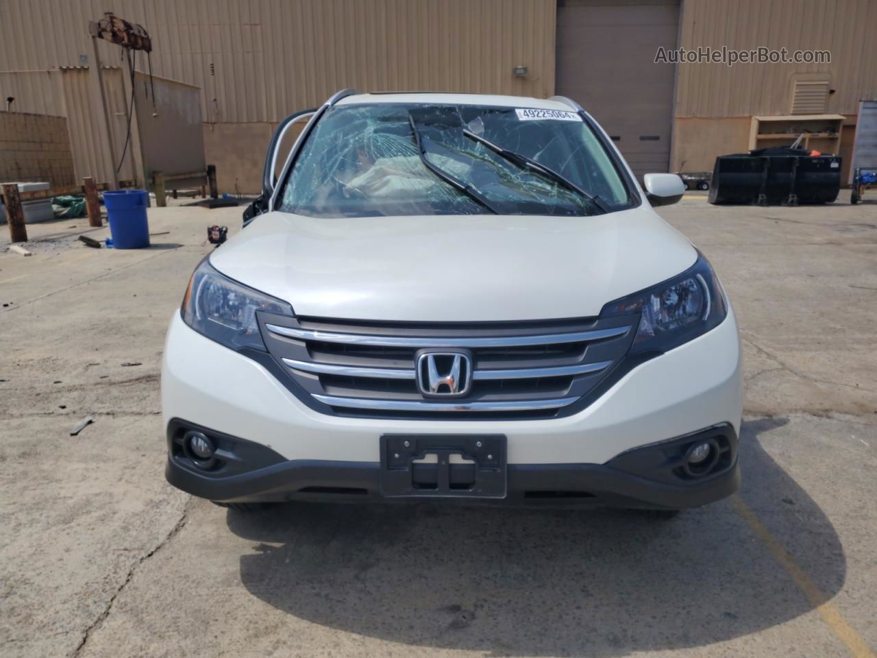 2013 Honda Cr-v Exl White vin: 5J6RM3H74DL022810