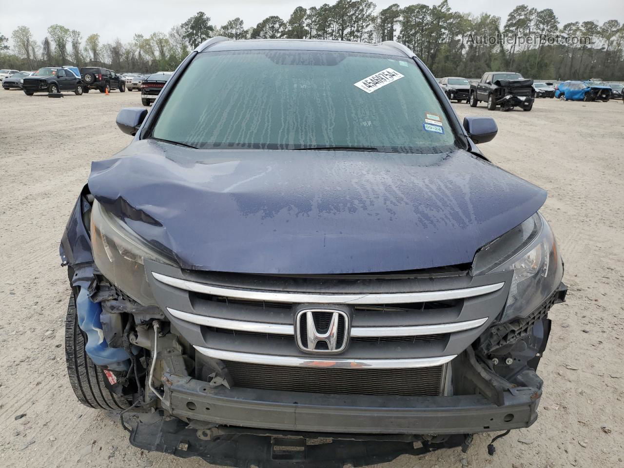 2012 Honda Cr-v Exl Blue vin: 5J6RM3H75CL033538