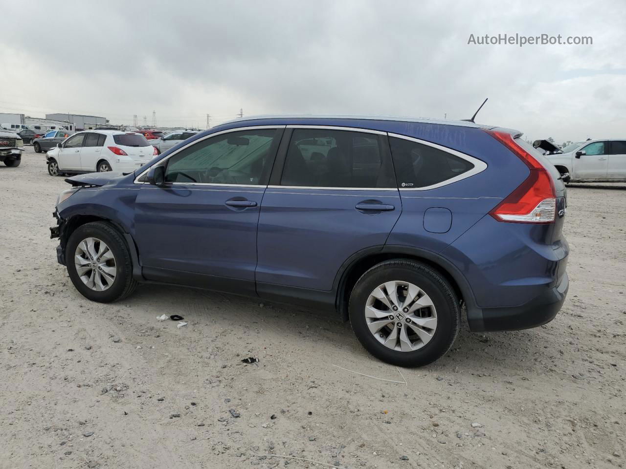 2012 Honda Cr-v Exl Blue vin: 5J6RM3H75CL033538