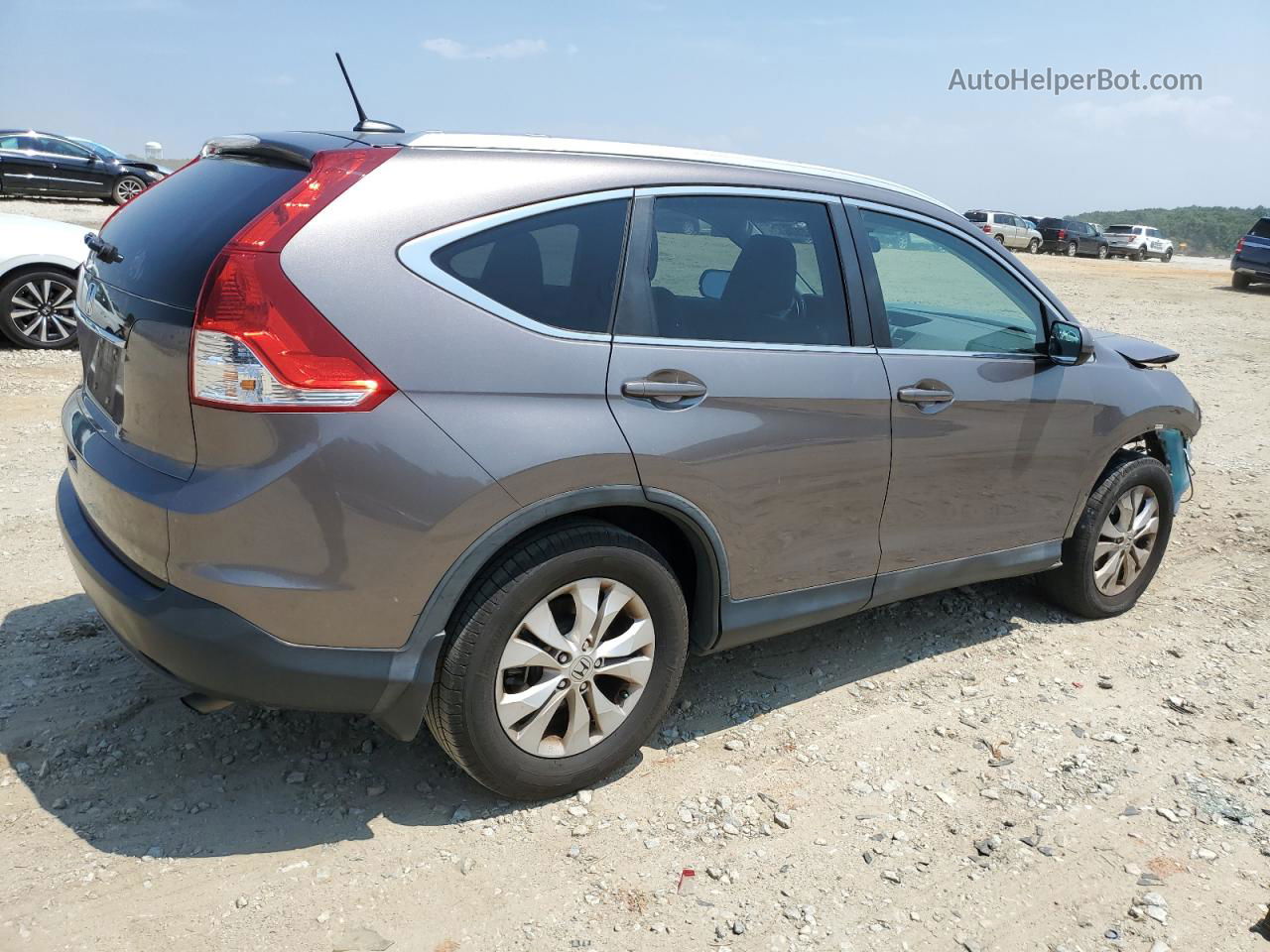 2013 Honda Cr-v Exl Gray vin: 5J6RM3H75DL044881