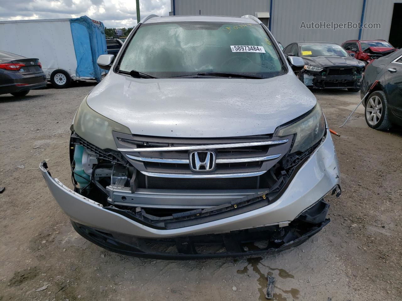 2012 Honda Cr-v Exl Silver vin: 5J6RM3H76CL007207