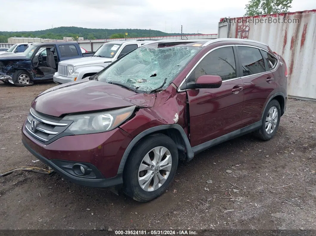 2012 Honda Cr-v Ex-l Purple vin: 5J6RM3H76CL011841