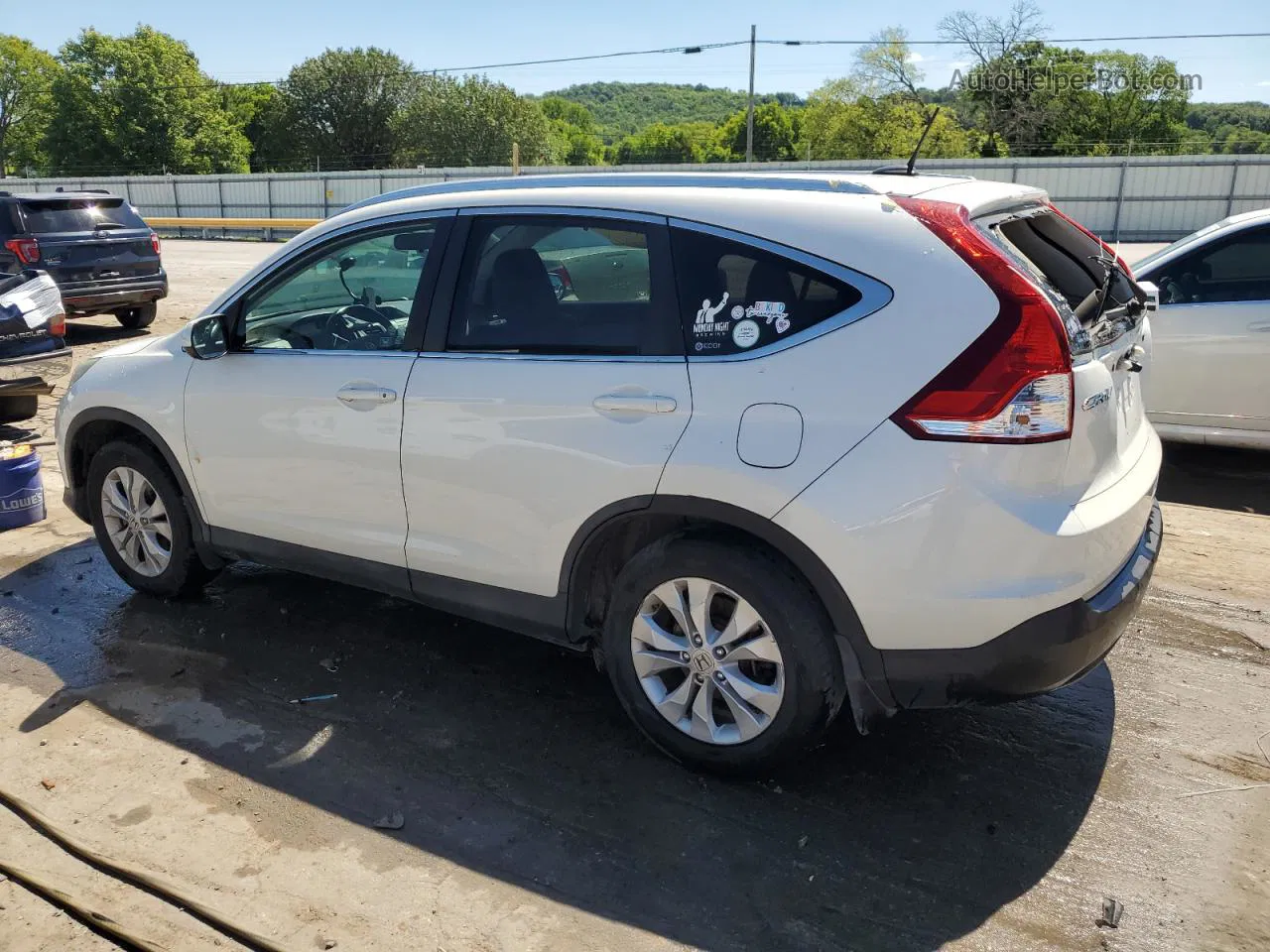 2012 Honda Cr-v Exl White vin: 5J6RM3H76CL047772