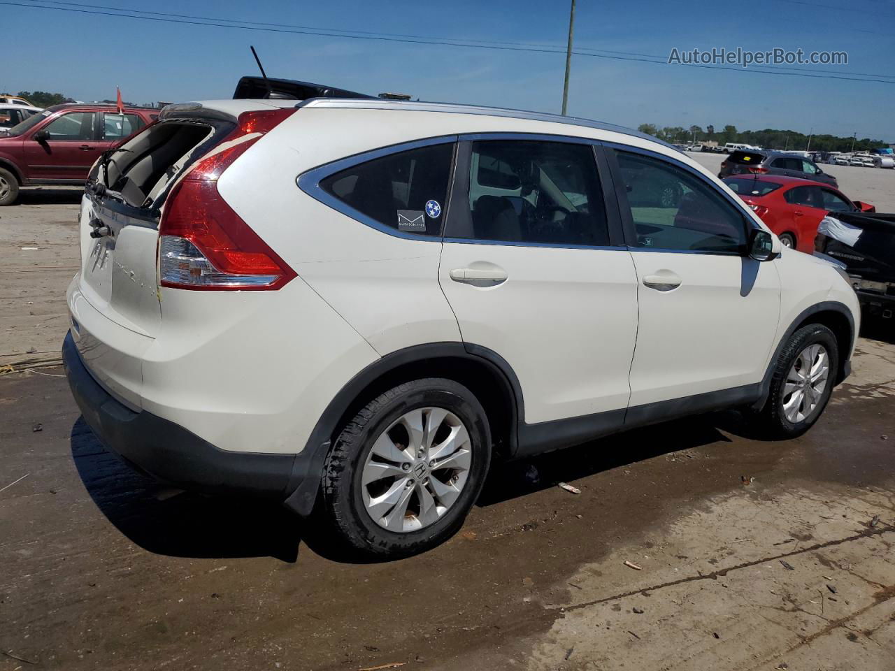 2012 Honda Cr-v Exl White vin: 5J6RM3H76CL047772