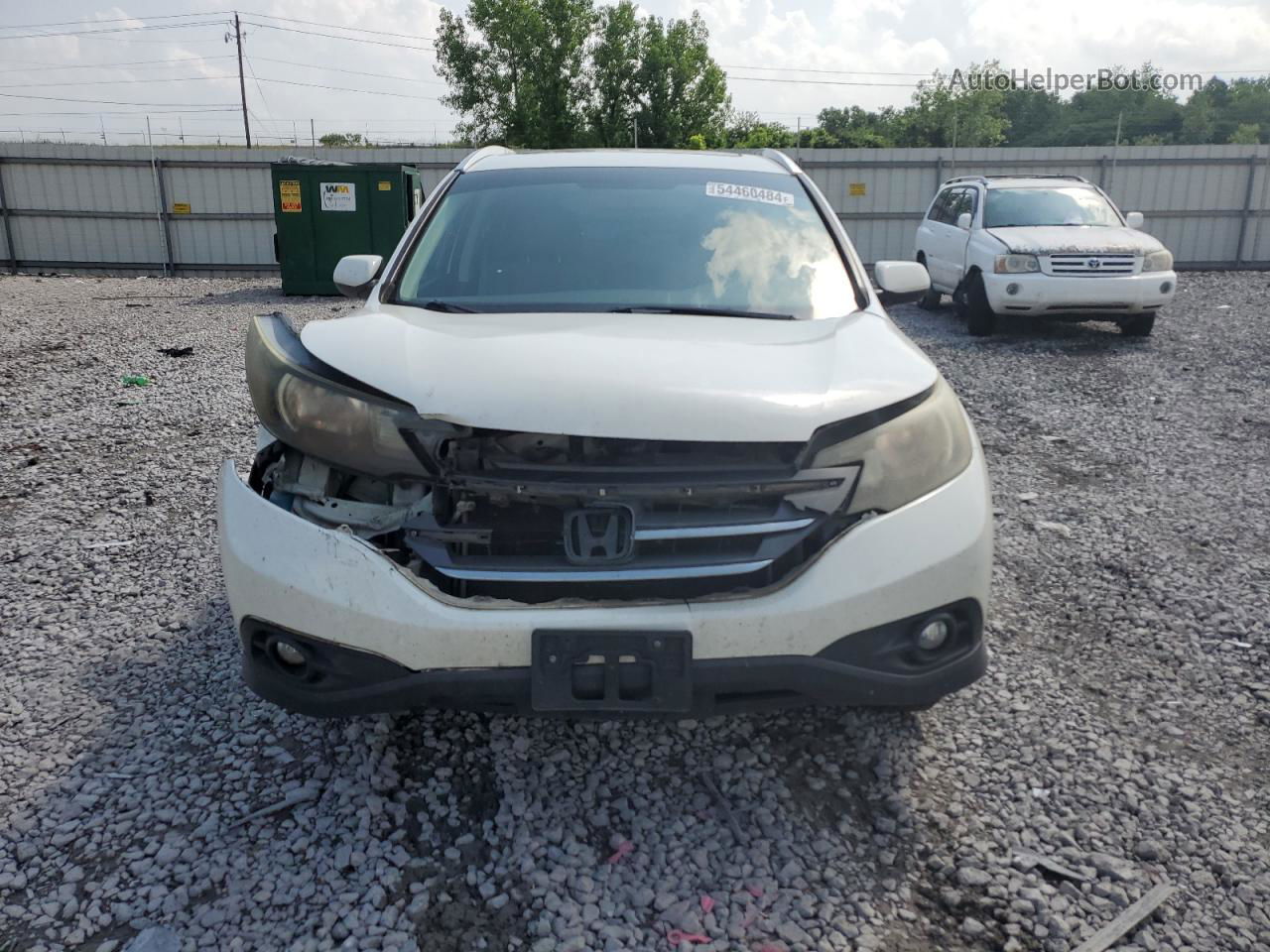 2012 Honda Cr-v Exl White vin: 5J6RM3H77CL026705