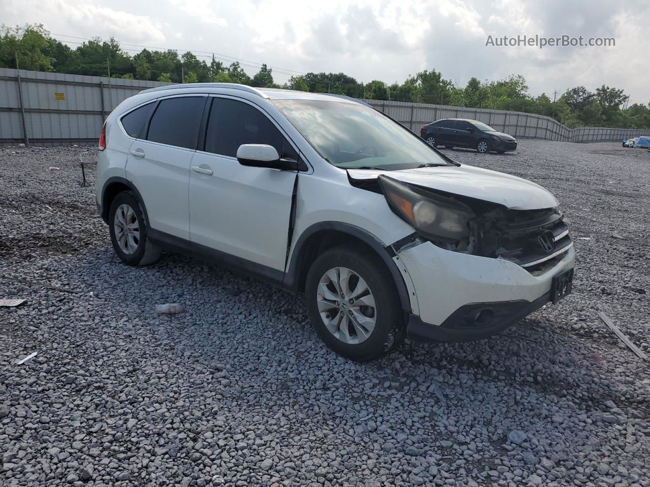 2012 Honda Cr-v Exl White vin: 5J6RM3H77CL026705