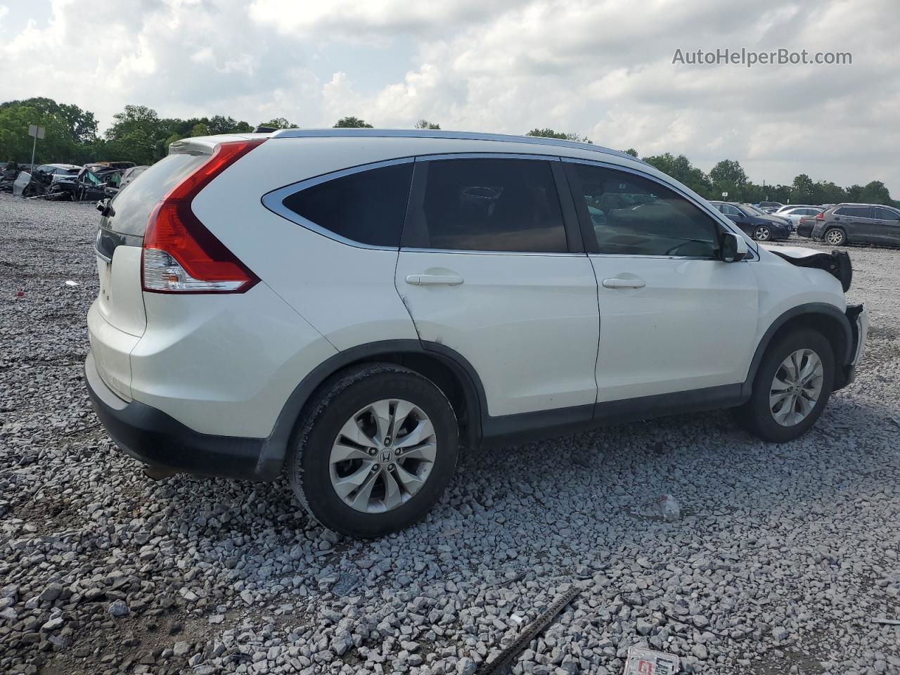 2012 Honda Cr-v Exl White vin: 5J6RM3H77CL026705